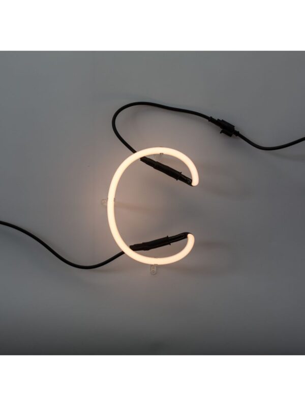 Lámpara de pared Neon Art - Letra C Blanco Seletti Selab