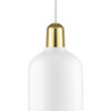 Lampu Suspensi Besar Amp - Ø 11,2 x H 26 cm Kuningan | Normann Putih Copenhagen Simon Legald