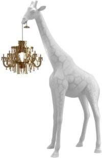 Žirafa įsimylėjusi grindų lempa XS baltas „Qeeboo Marcantonio Raimondi Malerba“