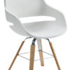 Chair Eva / 4 Holzbeine Weiß | Natürliche Holz Zanotta Ora Ito 1