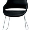 Chair Eva Fuß Rutsche Black | Chrome Zanotta Ora Ito 1