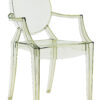 Стабилна фотелја за Louis Ghost Транспарентна зелена Kartell Philippe Starck 1