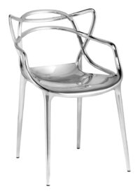 Poltrona empilhável de mestre - Cromado metálico Kartell Philippe Starck | Eugeni Quitllet 1