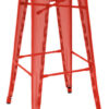High stool H - H cm Red Tolix Chantal Andriot 75 1