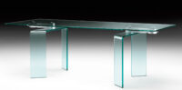 Ray Plus Steel Table | Transparan FIAM Bartoli Design
