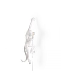 Affen hängende Außenwandleuchte - H 76,5 cm Weiß Seletti Marcantonio Raimondi Malerba