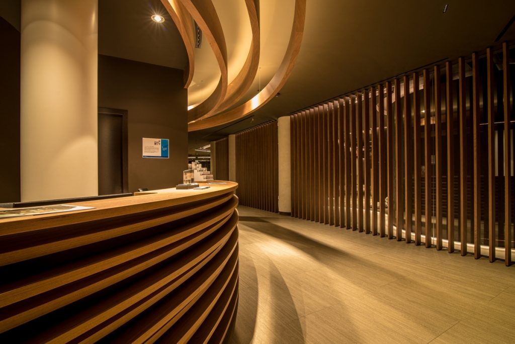 Neró Spa Studio Apostoli, der Eingang mit der Rezeption