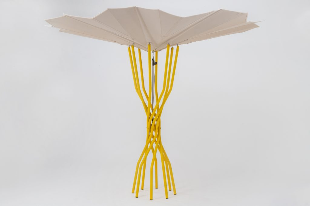 Φωτοβολταϊκές ομπρέλες βιώσιμο lido του μέλλοντος Sammontana, σχεδιασμός Carlo Ratti Associati